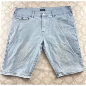 True Religion Rocco Relaxed Skinny Light Wash Denim Shorts Men Size 36